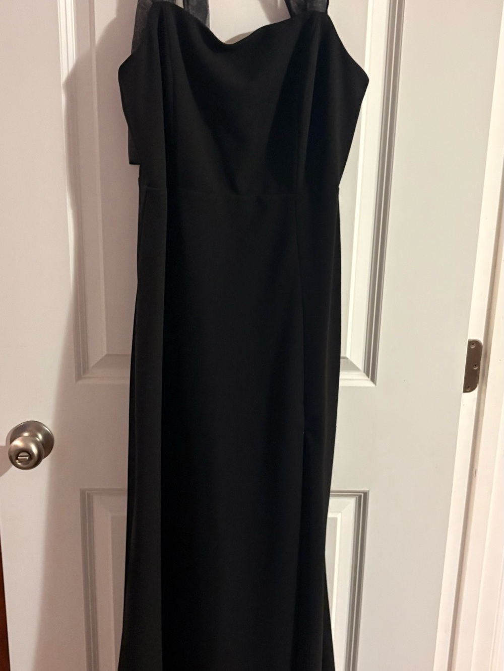 Classic Black Evening Gown - Women's Dress